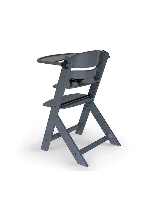 Kinderkraft Enock Baby Highchair 2 in 1 with Adjustable Height Gray