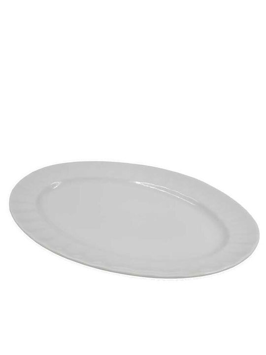 Sidirela Plate Shallow made of Porcelain White with Diameter 27cm