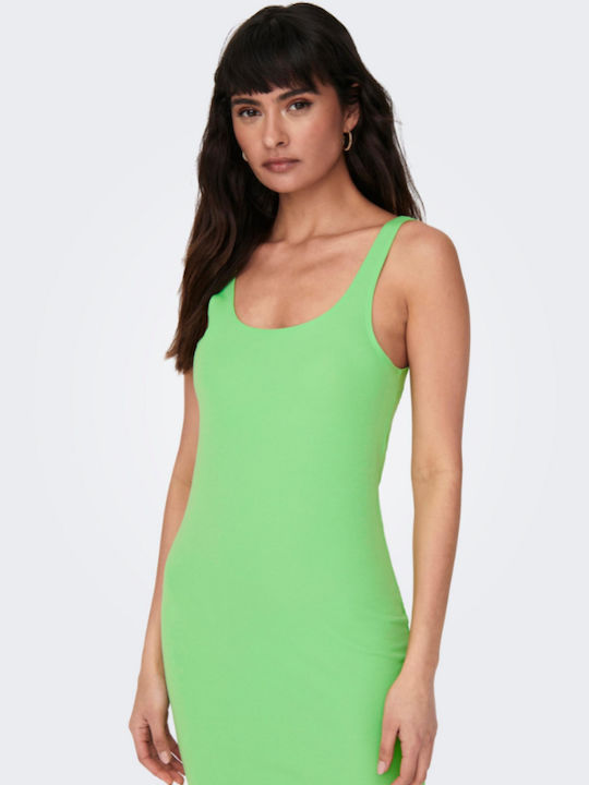 Καλοκαιρινό Mini Φόρεμα Πλεκτό Summer Green