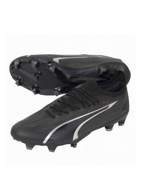 Puma Ultra Ultimate FG/AG Scăzut Pantofi de Fotbal cu clești Negru / Asfalt