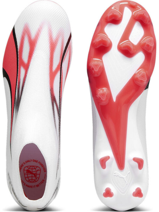PUMA Ultra Match+ Ll Pantofi de Fotbal cu crampoane Albe
