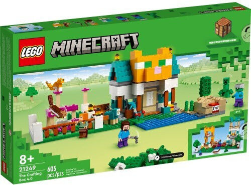 LEGO Minecraft The Crafting Box 4.0 for 8+ Years 605 Pieces
