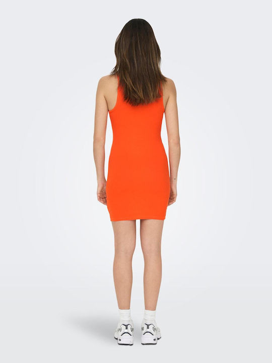 Only Sommer Mini Kleid Orange