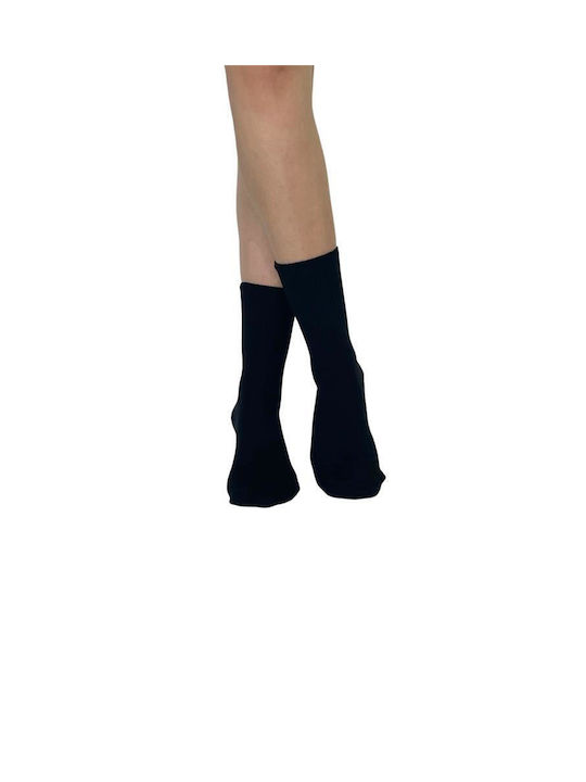 Inizio Damen Einfarbige Socken Blau 1Pack