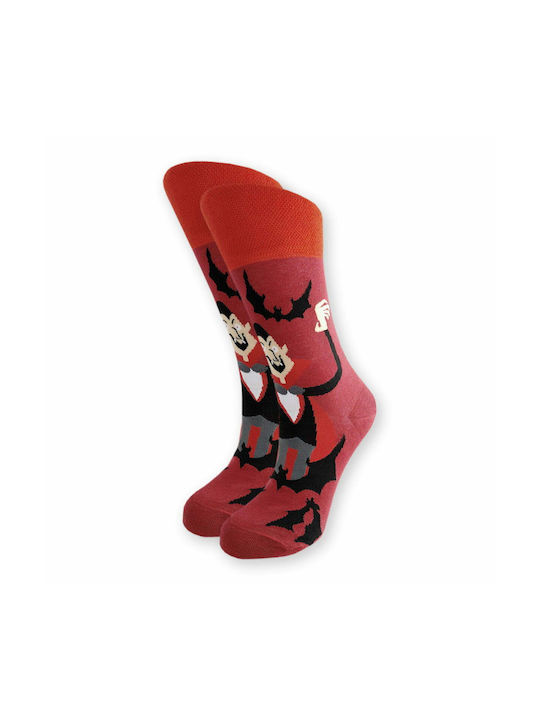 Axidwear AXID Damen Gemusterte Socken Rot 1Pack