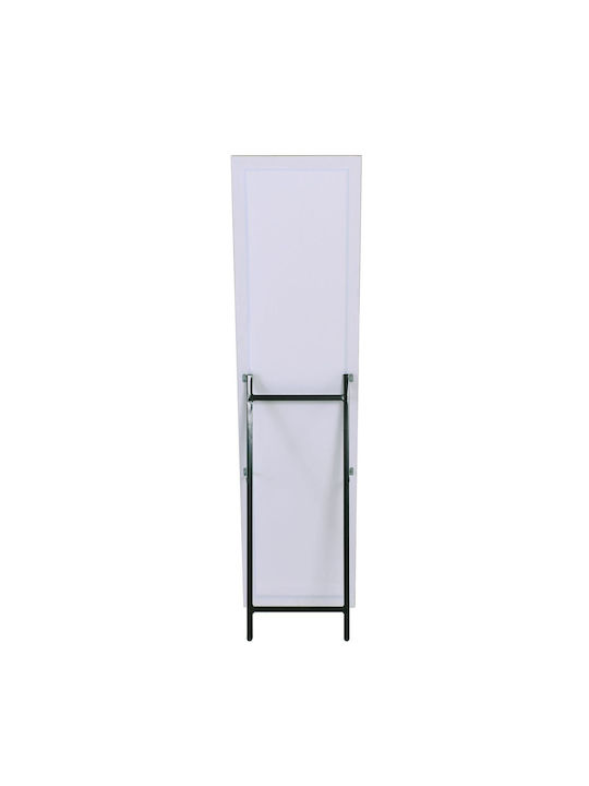 Woodwell Oglindă De Podea Cu Cadru Din Lemn Argintiu 148x39cm