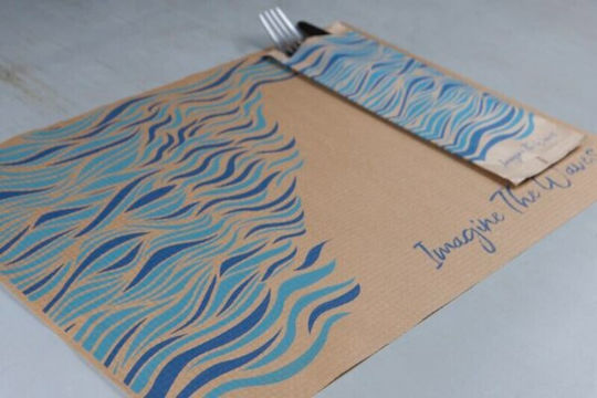 PaperQ Serviettenhülle 2F Bunter 25x8.5cm 1250 cm Stück