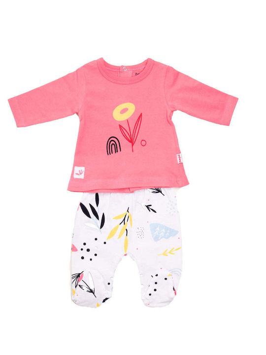 Babybol Kinder Set mit Hose Winter 2Stück Fuchsie