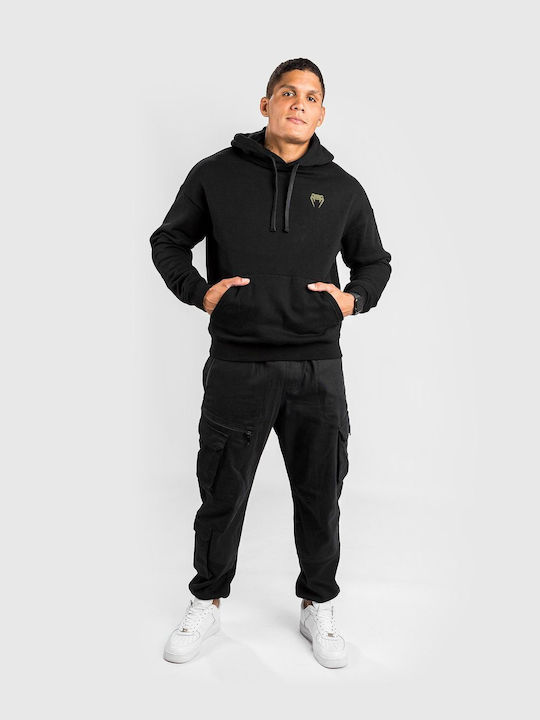 Venum Men's Sweatshirt with Hood and Pockets Black