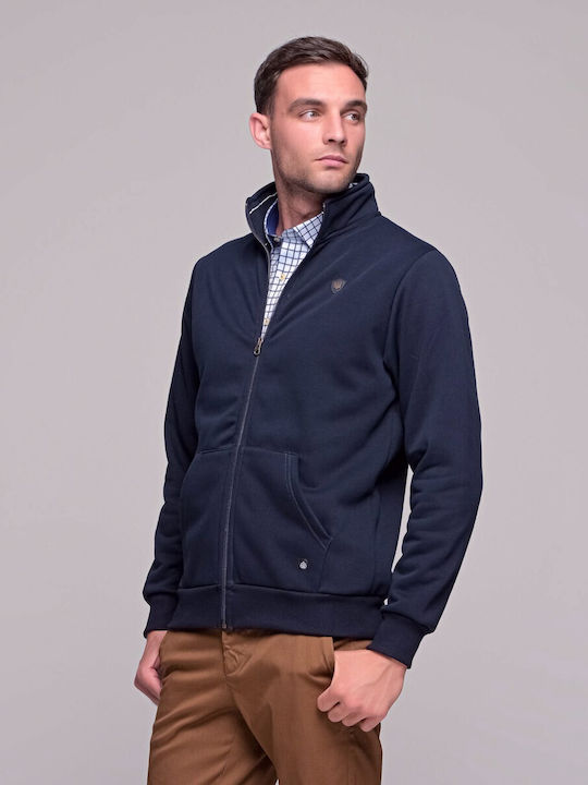 Everbest Men's Sweatshirt Jacket with Pockets Blue