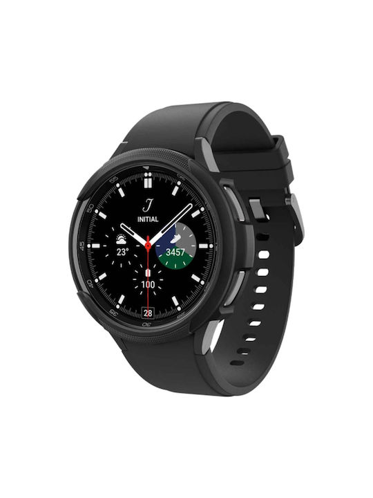 Spigen Liquid Air Silikonhülle in Schwarz Farbe für Galaxy Watch6 Classic 47mm