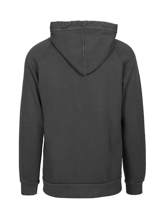 Crossley Men's Sweatshirt Jacket with Hood and Pockets Black