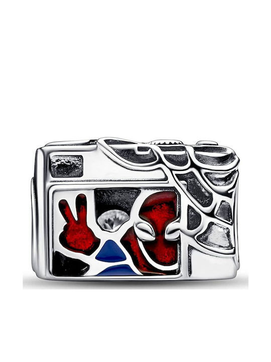 Pandora Spider Man Camera Selfie Charm Μαύρο