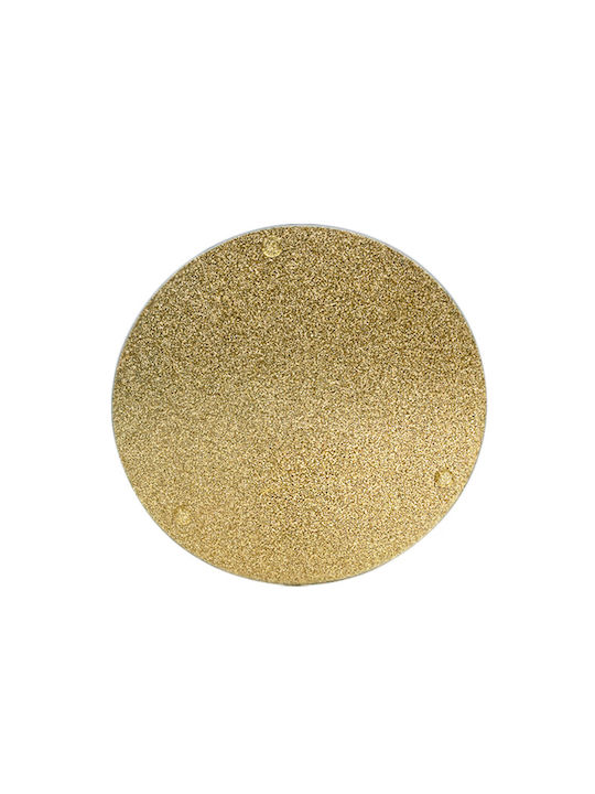 Round Glass Silver Coaster 20cm