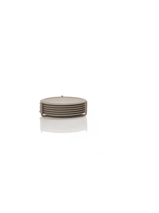 Zone Denmark Rotund Suporturi pentru pahare Plastic Maro 10cm 6buc