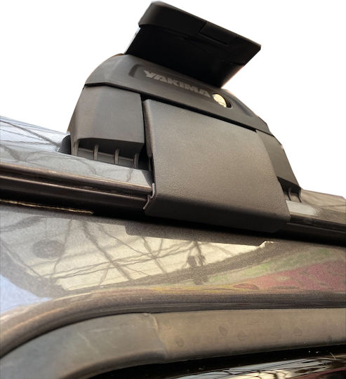 Yakima Aluminum Car Roof Bars for Mercedes-Benz SL Jeep Wrangler 3D Set with Roof Rack Legs Black