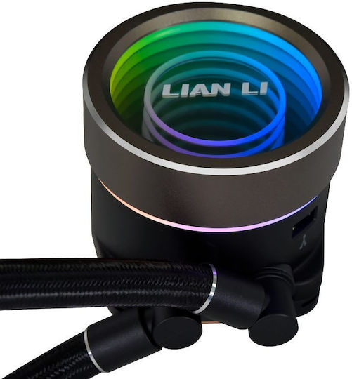 Lian Li Galahad II Trinity 240 Охлаждане AIO CPU с 2 вентилатора 120mm и ARGB осветление