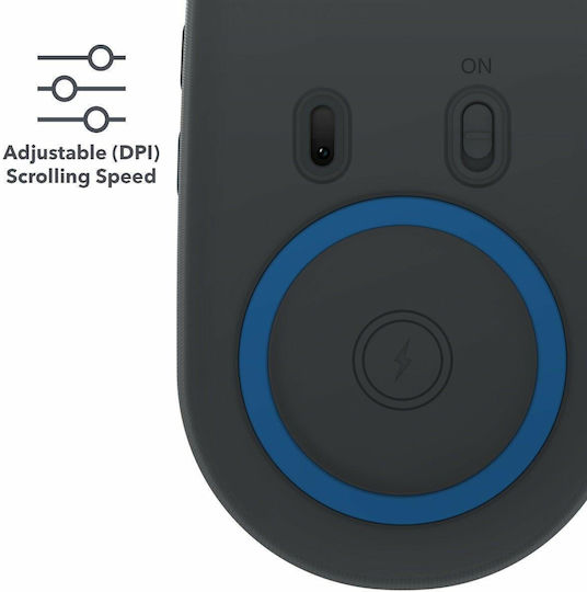 Zagg 109910230 Ασύρματο Εργονομικό Bluetooth Ποντίκι Γκρι