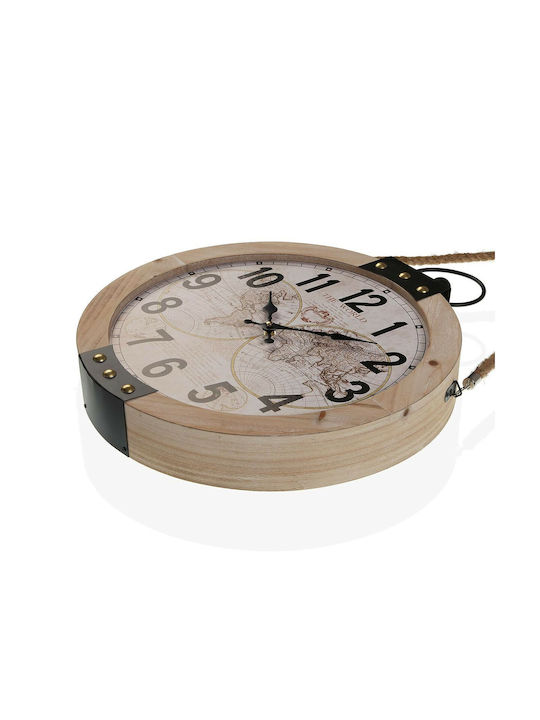 Versa Wall Clock Wooden Ø40cm S3408857