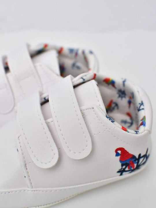 Potre Βρεφικά Sneakers Αγκαλιάς Λευκά