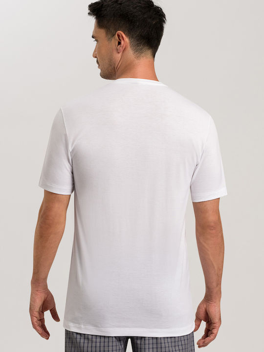 Hanro Men's Short Sleeve Undershirt White