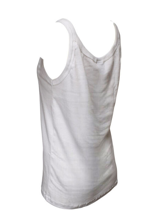 Men's Sleeveless Undershirt White