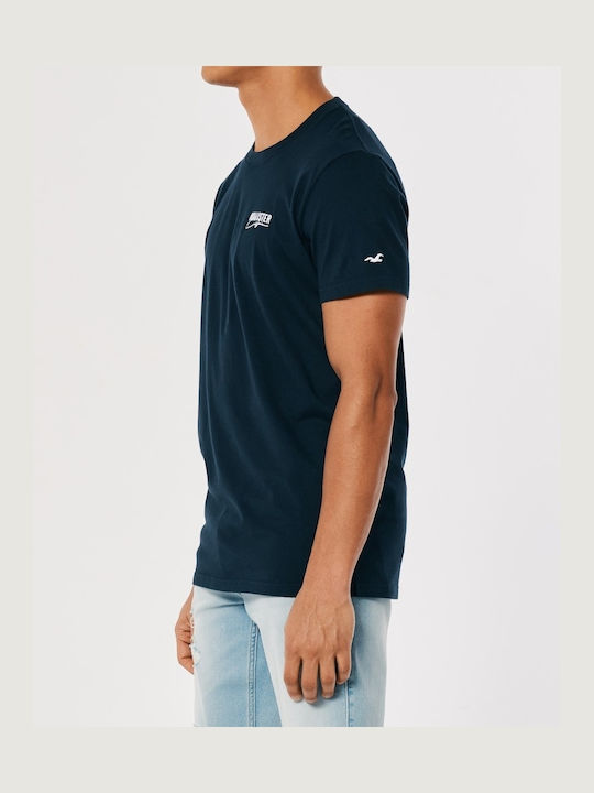 Hollister Herren T-Shirt Kurzarm Marineblau