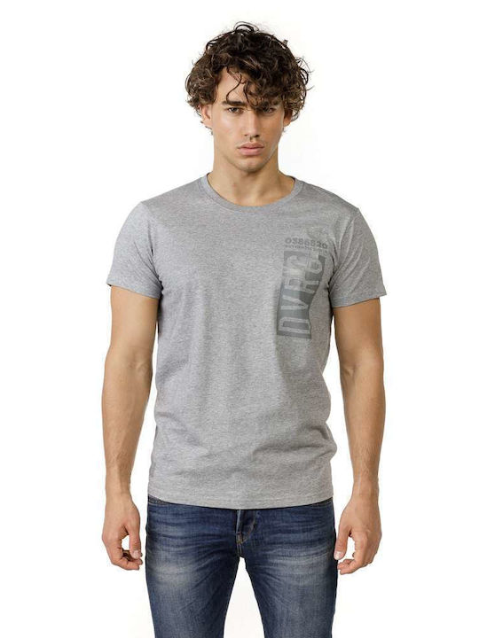 Devergo T-shirt Bărbătesc cu Mânecă Scurtă Gri