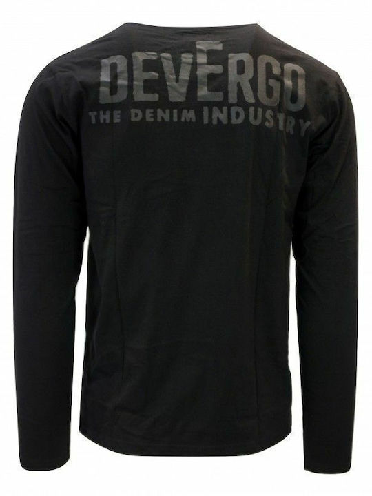 Devergo Herren T-Shirt Kurzarm Schwarz