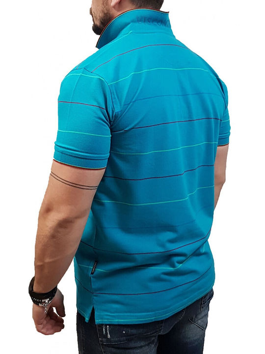 Visconti Herren Kurzarmshirt Polo Blau