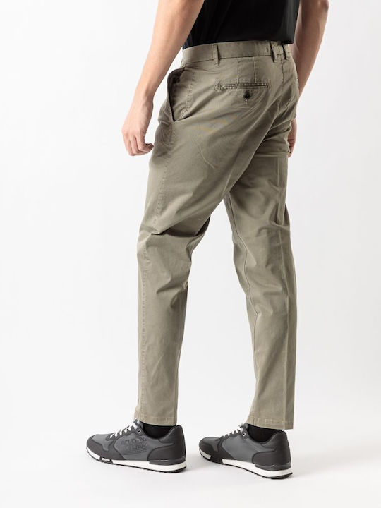 Pantaloni Chino Elastic Verde