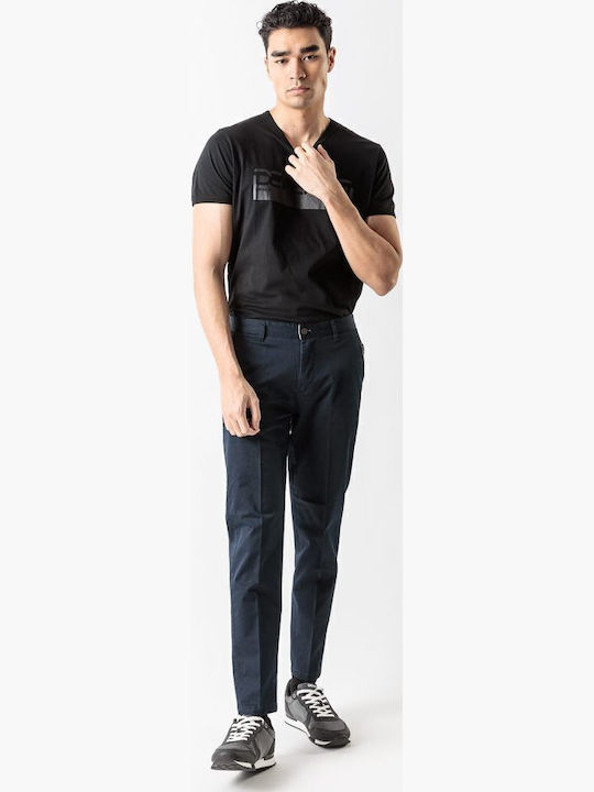 Trousers Chino Elastic Blue