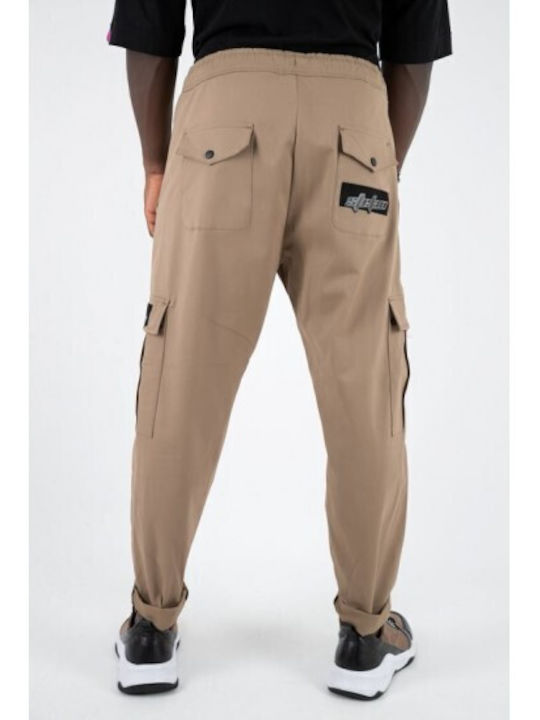 Stefan Fashion Men's Trousers Cargo Beige