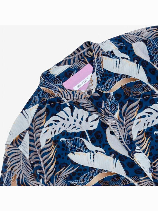 Long-sleeved Shirt Navy Blue