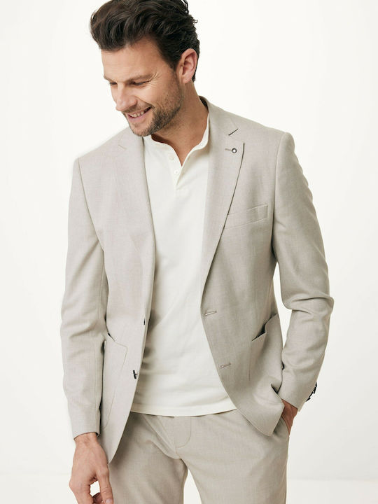 Men's Suit Jacket Regular Fit Beige