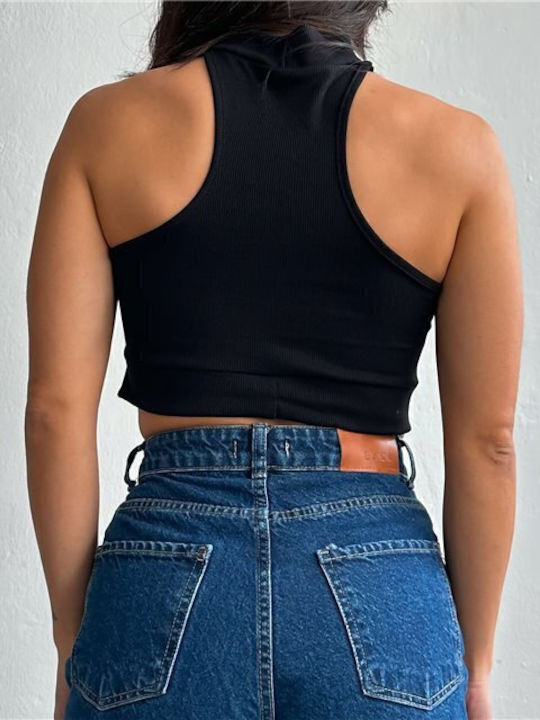Γυναικείο Crop Top Μαύρο