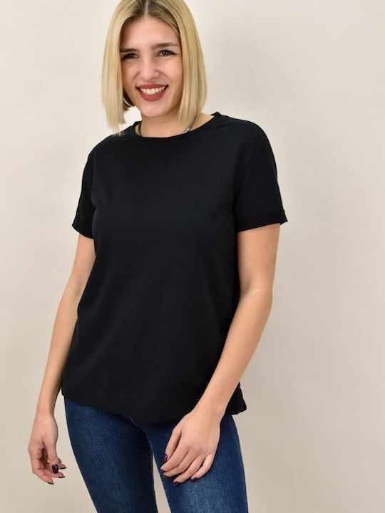 First Woman Γυναικείο T-shirt Μαύρο