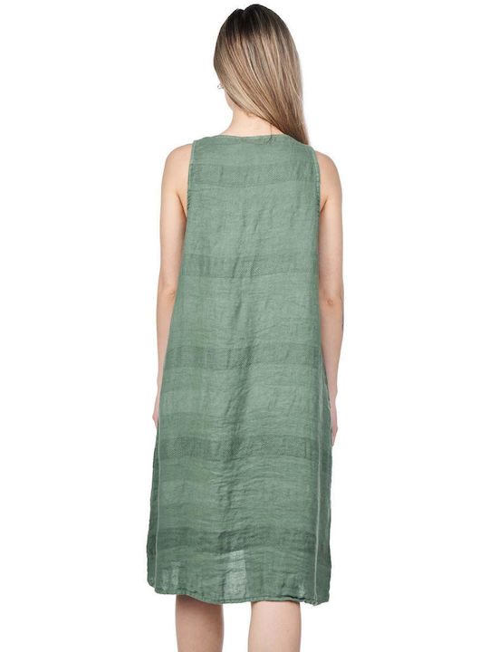 Crossley Summer Maxi Shirt Dress Dress Green