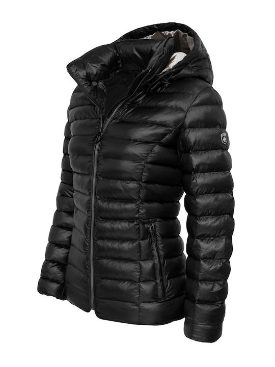 Wellensteyn Kurz Damen Puffer Jacke für Winter Schwarz