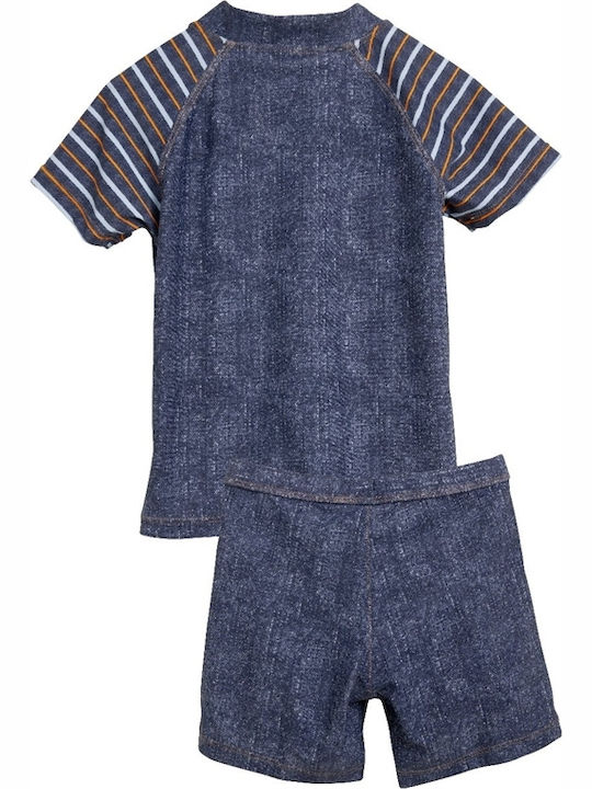 Playshoes Kinder Badeanzug Bademoden-Set Blau