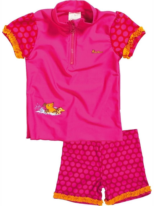 Playshoes Παιδικό Μαγιό Σετ Φούξια