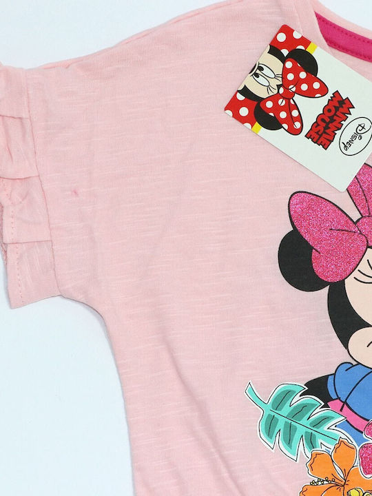 Disney Kids Dress Short Sleeve Pink