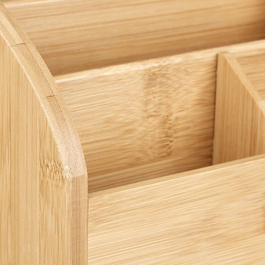 Lemnoasă Suport pentru creioane în Culoare Bej 1buc 33x13.5x28cm