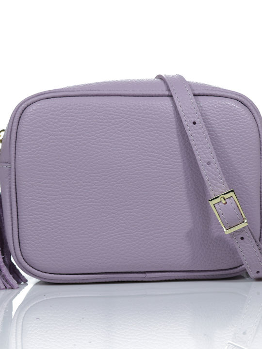 Passaggio Leather Din piele Geantă de damă De umăr Violet