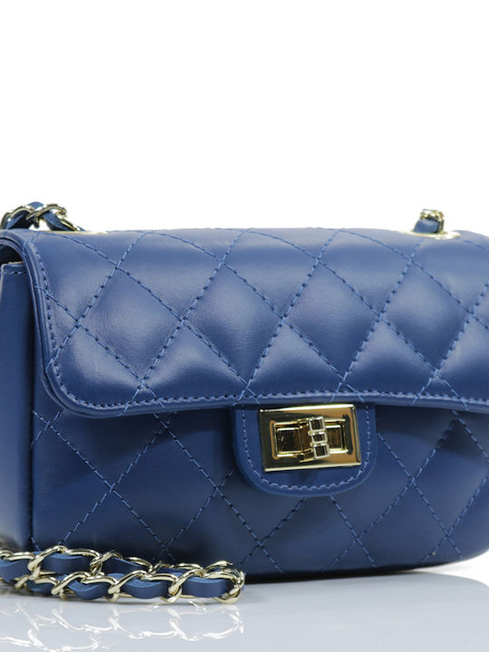 Passaggio Leather Women's Leather Shoulder Bag Blue