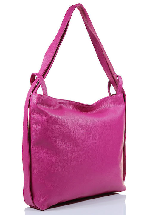 Passaggio Leather Women's Leather Backpack Fuchsia