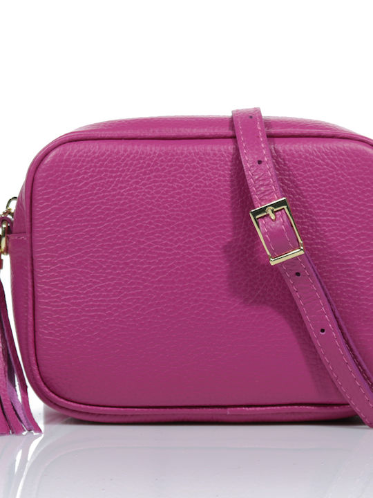 Passaggio Leather Women's Leather Shoulder Bag Fuchsia