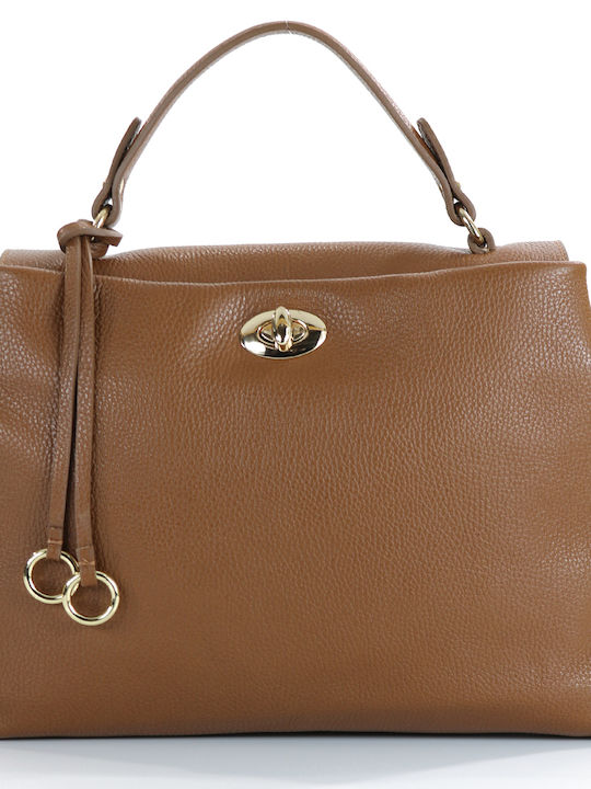 Passaggio Leather Women's Leather Tote Handbag Tabac Brown