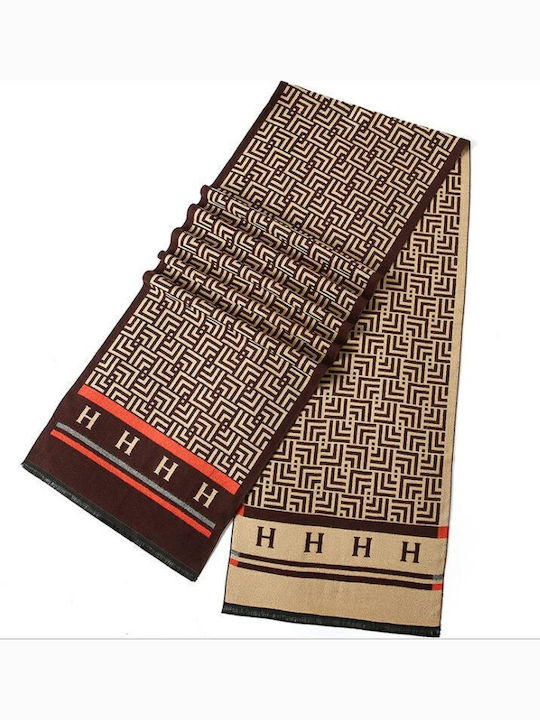 Men's Cashmere Scarf Brown