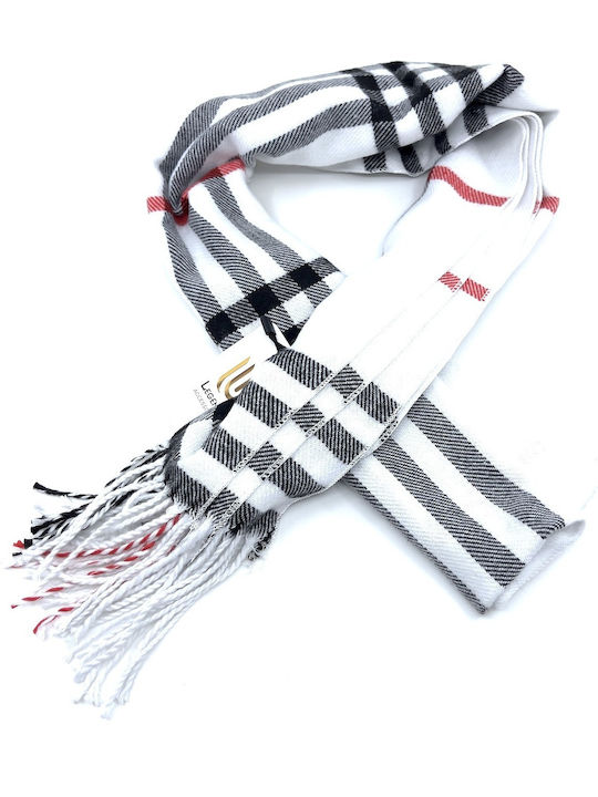 Men's Scarf White